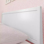 Max & Lily Letto matrimoniale, letto a piattaforma classico in legno massiccio con testiera a pannelli per bambini
