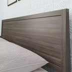 Max & Lily Letto matrimoniale, letto a piattaforma classico in legno massiccio con testiera a pannelli per bambini