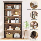 Tribesigns Scaffale a 6 Livelli da 180 cm, Libreria Verticale a Colonna