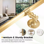 Dovelina Specchio da parete decorativo con struttura in metallo ad arco e perno, con angoli arrotondati, 36x24 (set di 2) - Oro
