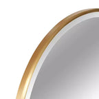 Dovelina Specchio da parete decorativo con struttura in metallo ad arco e perno, con angoli arrotondati, 36x24 (set di 2) - Oro