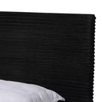 Baxton Studio Abberton Letto a Pannelli Moderno e Contemporaneo in Velluto e Metallo