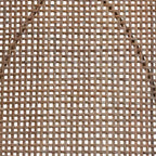 bali & pari Sabelle Set di Sedie da Pranzo in Rattan Lavato Grigio e Metallo Japandi