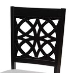 Set di sedie da pranzo Baxton Studio Abigail moderne in tessuto e legno