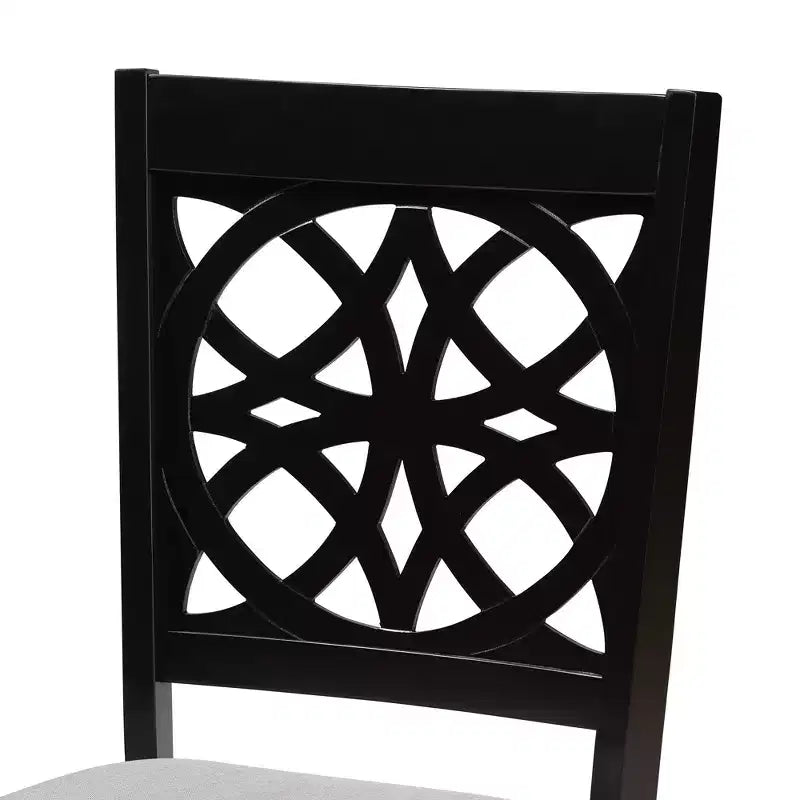 Set di sedie da pranzo Baxton Studio Abigail moderne in tessuto e legno