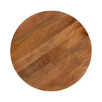 Tavolino rotondo Kate and Laurel Kershaw, 30x30x19, Marrone noce