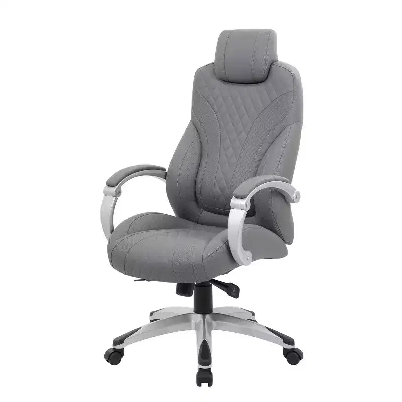 Boss Office Products Poltrona direzionale con braccioli a cerniera