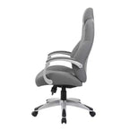 Boss Office Products Poltrona direzionale con braccioli a cerniera