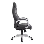 Boss Office Products Poltrona direzionale con braccioli a cerniera