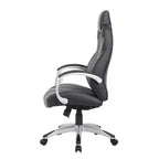 Boss Office Products Poltrona direzionale con braccioli a cerniera