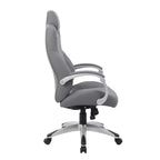 Boss Office Products Poltrona direzionale con braccioli a cerniera