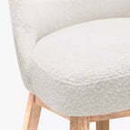 Sgabello da bar imbottito girevole WestinTrends 26, altezza bancone, crema