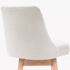 Sgabello da bar imbottito girevole WestinTrends 26, altezza bancone, crema
