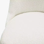 Sgabello da bar imbottito girevole WestinTrends 26, altezza bancone, crema