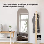 Specchio decorativo da parete obliquo 20 x 62 Hubba ad arco - Umbra