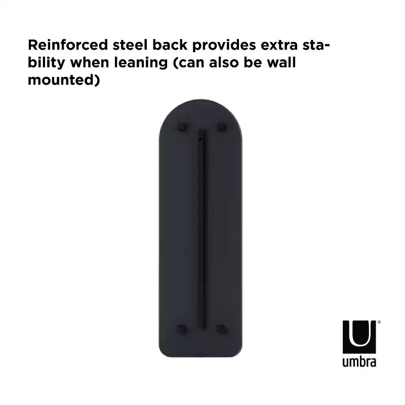 Specchio decorativo da parete obliquo 20 x 62 Hubba ad arco - Umbra
