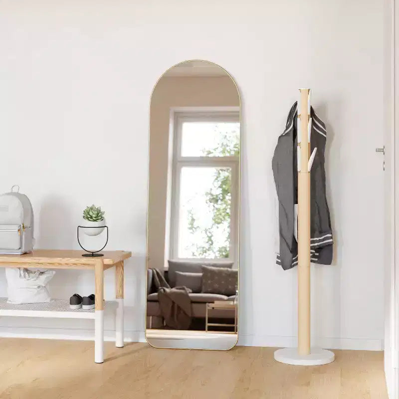Specchio decorativo da parete obliquo 20 x 62 Hubba ad arco - Umbra