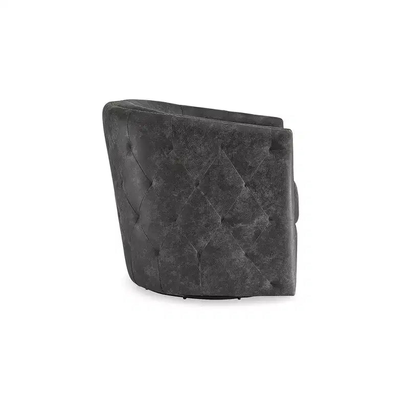 Signature Design by Ashley Poltrona Girevole Accent Brentlow, Nera Effetto Invecchiato