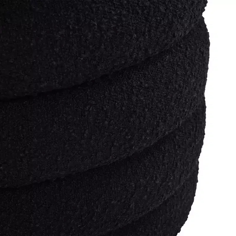 Jennifer Taylor Home Fuji Pouf Contenitore Rotondo Extra Large da 19 pollici