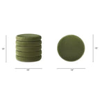 Jennifer Taylor Home Fuji Pouf Contenitore Rotondo Extra Large da 19 pollici