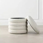 Jennifer Taylor Home Fuji Pouf Contenitore Rotondo Extra Large da 19 pollici