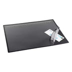 Tappetino da scrivania artistico a doppio strato, 61 x 48 cm, con superficie antiriflesso, nero