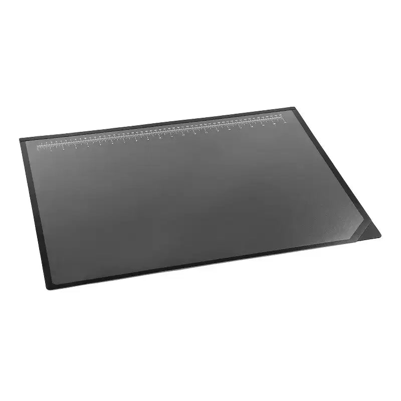 Tappetino da scrivania artistico a doppio strato, 61 x 48 cm, con superficie antiriflesso, nero