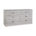 Signature Design by Ashley Casual Paxberry 6 Drawer Dresser, Whitewash