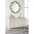 Cassettiera Signature Design by Ashley Casual Paxberry a 6 cassetti, finitura Whitewash