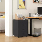 HOMCOM Cassettiera Verticale a 3 Cassetti, Mobile Contenitore per Ufficio con Vassoio Rimovibile, Supporto Stampante Sotto Scrivania con Spazio di Archiviazione per Ufficio Domestico