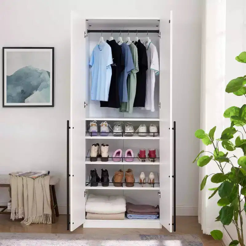 Armadio Manhattan Comfort Lee con 2 Ante e 4 Ripiani