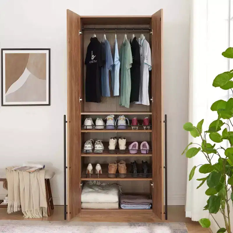 Armadio Manhattan Comfort Lee con 2 Ante e 4 Ripiani