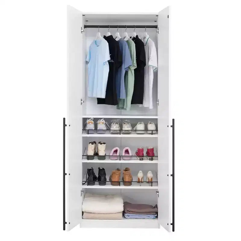 Armadio Manhattan Comfort Lee con 2 Ante e 4 Ripiani