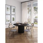 Set da pranzo rotondo Manhattan Comfort 7 pezzi 59.05" Hathaway e Jardin