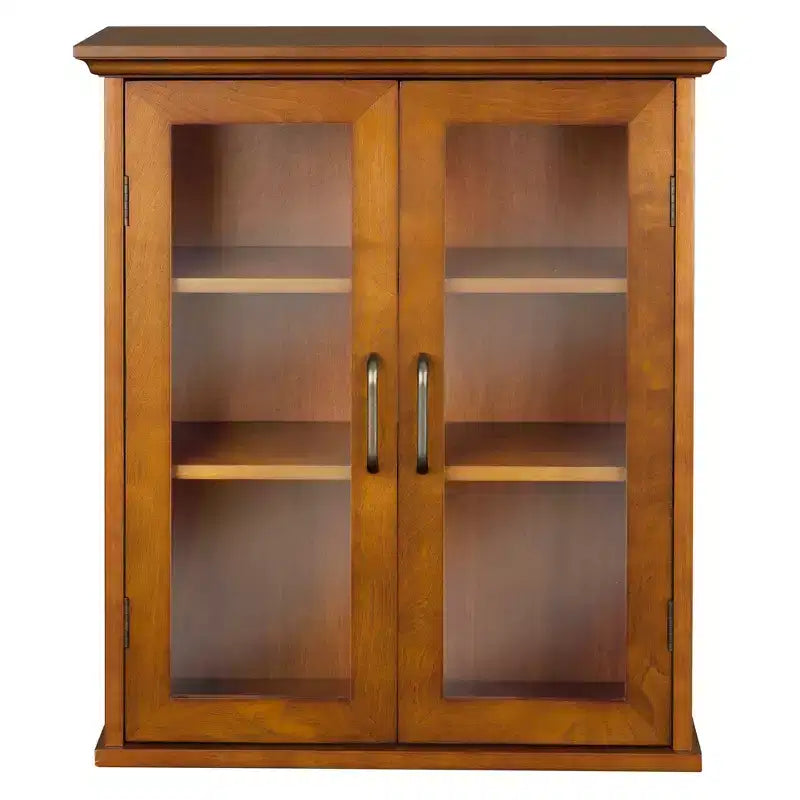Pensile a 2 ante Teamson Home Avery con ripiani regolabili, maniglie in ottone anticato
