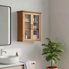 Pensile a 2 ante Teamson Home Avery con ripiani regolabili, maniglie in ottone anticato
