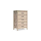 Signature Design by Ashley Socalle 5 Drawer Dresser, Tan