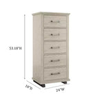 Set Festivo 2 pezzi con comò contemporaneo a 5 cassetti e comodino a 3 cassetti