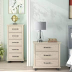 Set Festivo 2 pezzi con comò contemporaneo a 5 cassetti e comodino a 3 cassetti