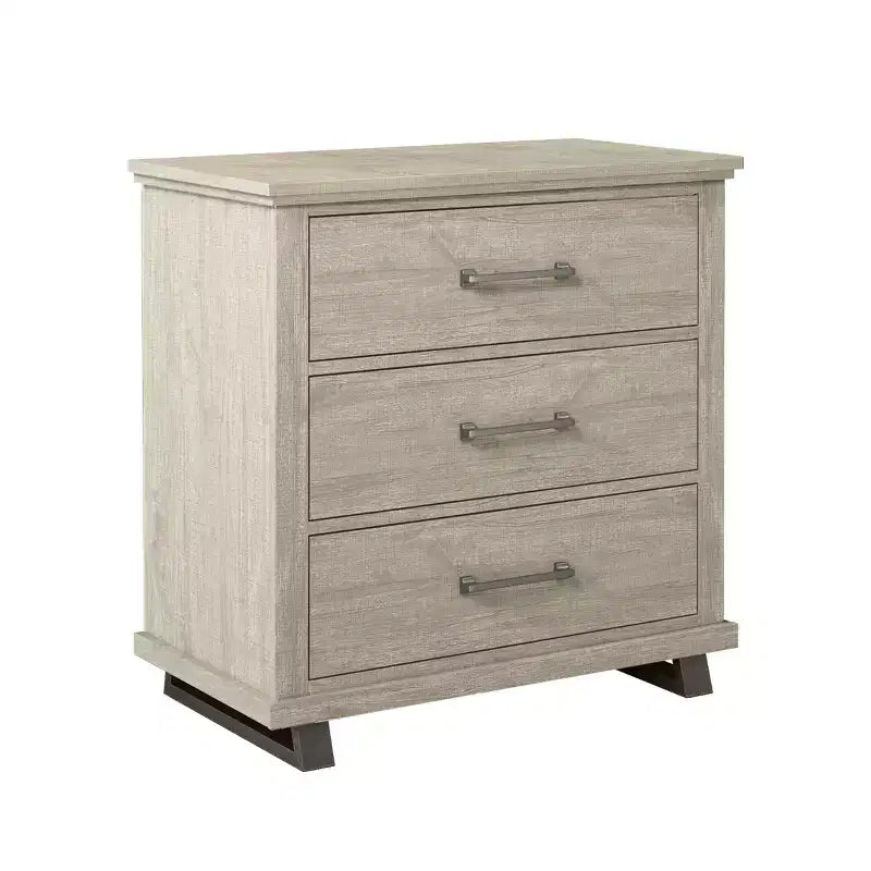 Set Festivo 2 pezzi con comò contemporaneo a 5 cassetti e comodino a 3 cassetti