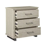 Set Festivo 2 pezzi con comò contemporaneo a 5 cassetti e comodino a 3 cassetti