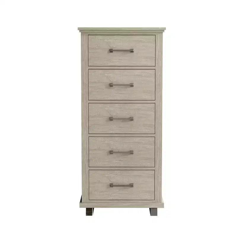 Set Festivo 2 pezzi con comò contemporaneo a 5 cassetti e comodino a 3 cassetti