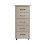 Set Festivo 2 pezzi con comò contemporaneo a 5 cassetti e comodino a 3 cassetti