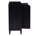 Mobiletto accentato Powell Kilbuck in legno massiccio con 3 ante e 2 ripiani regolabili