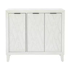 Mobiletto accentato Powell Kilbuck in legno massiccio con 3 ante e 2 ripiani regolabili
