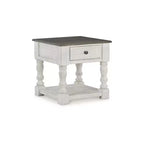 Signature Design by Ashley Casual Havalance End Table White/Gray