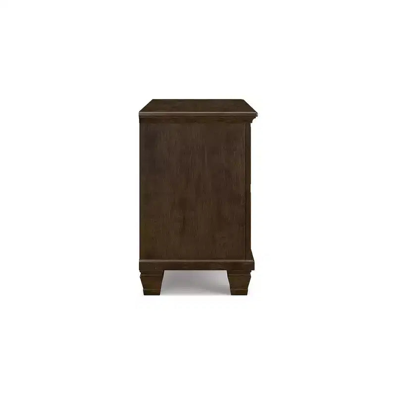 Comodino classico a 2 cassetti Signature Design by Ashley Danabrin per camera da letto, marrone scuro