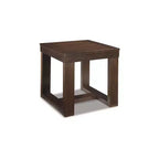 Signature Design by Ashley Contemporary Watson End Table Dark Brown
