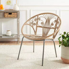 Poltrona Carlson - WIK6505A - Grigio Laccato Bianco/Nero - Safavieh