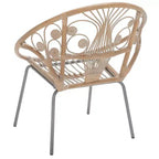 Poltrona Carlson - WIK6505A - Grigio Laccato Bianco/Nero - Safavieh